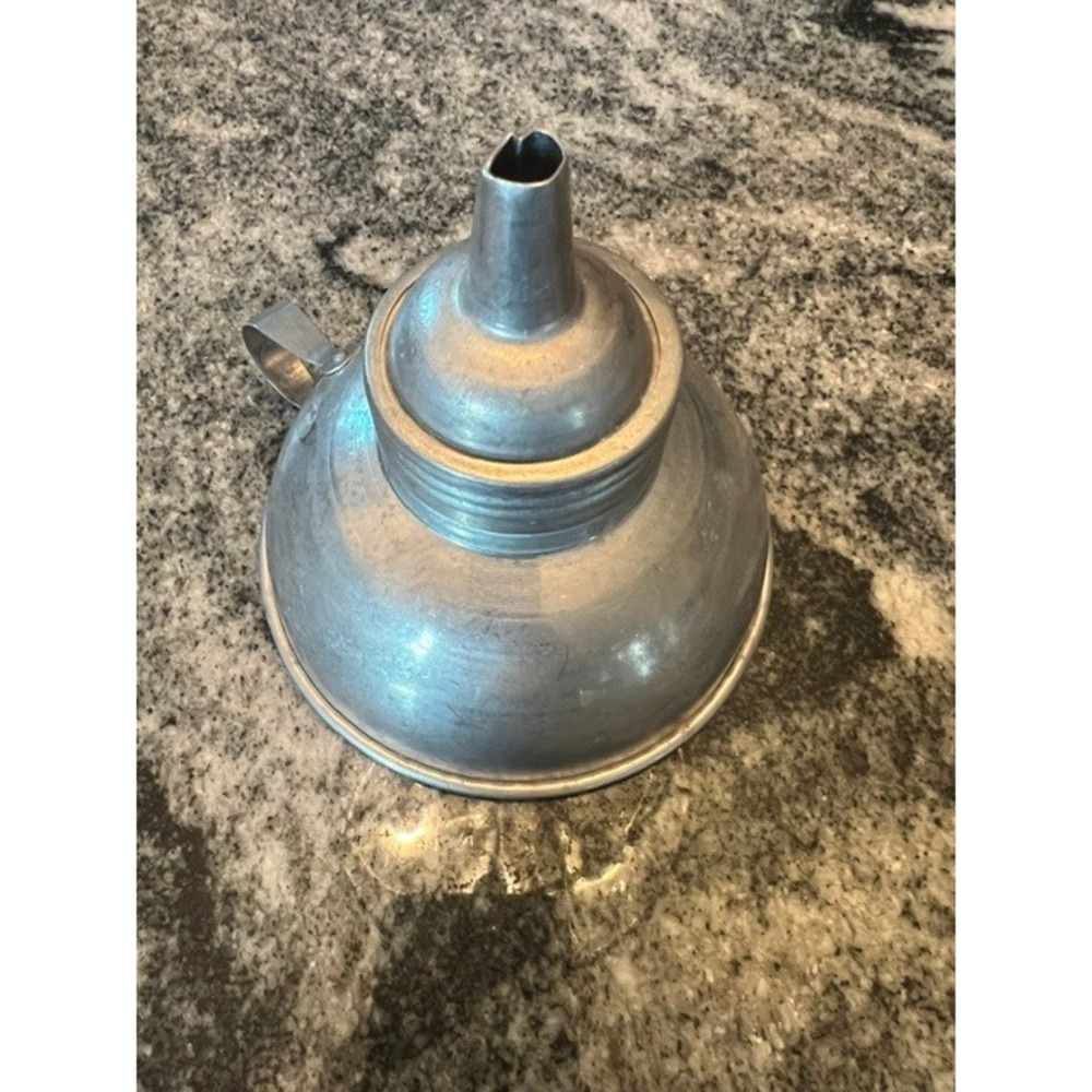 Unbranded Vintage Canning Funnel Unisex OS Silver Good Aluminum Multi-Filter